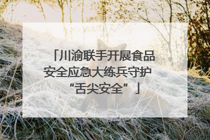 川渝联手开展食品安全应急大练兵守护“舌尖安全”