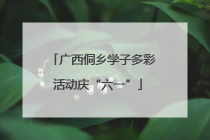 广西侗乡学子多彩活动庆“六一”