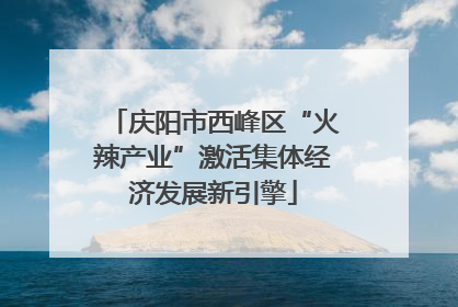 庆阳市西峰区“火辣产业”激活集体经济发展新引擎