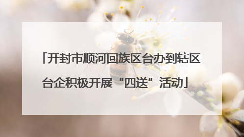 开封市顺河回族区台办到辖区台企积极开展“四送”活动
