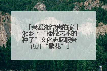 我爱湘潭我的家丨湘乡：“播撒艺术的种子”文化志愿服务再开“繁花”