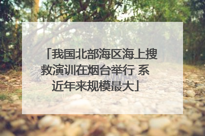我国北部海区海上搜救演训在烟台举行 系近年来规模最大