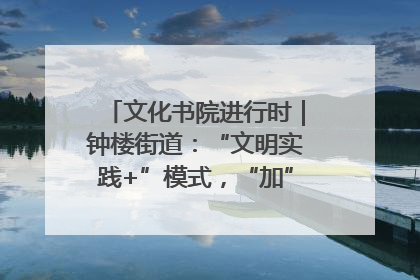 文化书院进行时｜钟楼街道：“文明实践+”模式，“加”出百姓幸福感