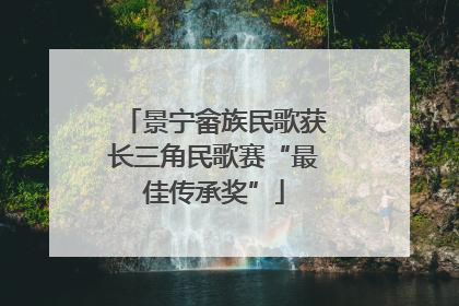 景宁畲族民歌获长三角民歌赛“最佳传承奖”