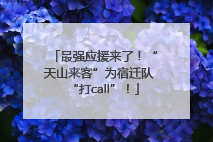 最强应援来了！“天山来客”为宿迁队“打call”！