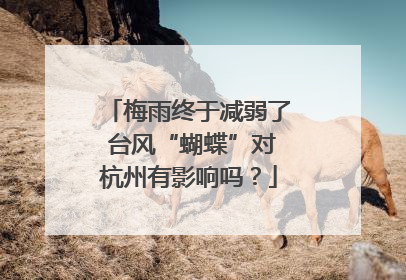 梅雨终于减弱了 台风“蝴蝶”对杭州有影响吗？
