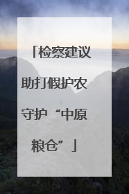 检察建议助打假护农守护“中原粮仓”