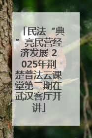 民法“典”亮民营经济发展 2025年荆楚普法云课堂第二期在武汉客厅开讲