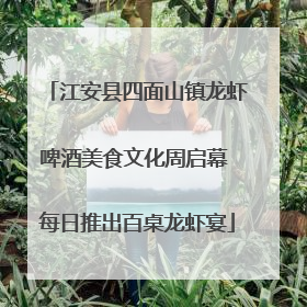 江安县四面山镇龙虾啤酒美食文化周启幕 每日推出百桌龙虾宴