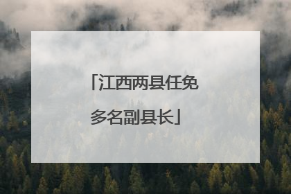江西两县任免多名副县长