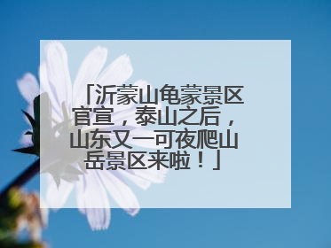 沂蒙山龟蒙景区官宣，泰山之后，山东又一可夜爬山岳景区来啦！