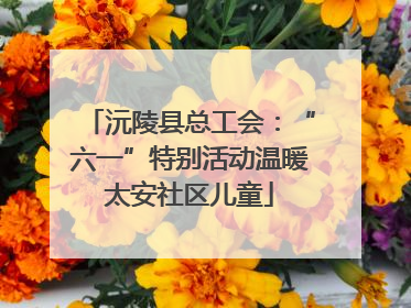 沅陵县总工会：“六一”特别活动温暖太安社区儿童