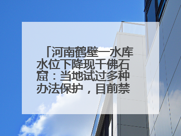 河南鹤壁一水库水位下降现千佛石窟：当地试过多种办法保护，目前禁止打卡
