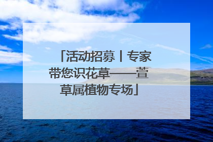 活动招募丨专家带您识花草——萱草属植物专场