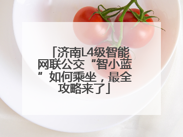 济南L4级智能网联公交“智小蓝”如何乘坐，最全攻略来了