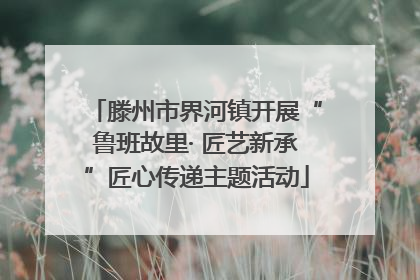 滕州市界河镇开展“鲁班故里· 匠艺新承”匠心传递主题活动