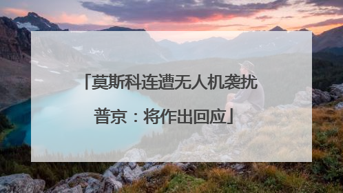 莫斯科连遭无人机袭扰 普京：将作出回应