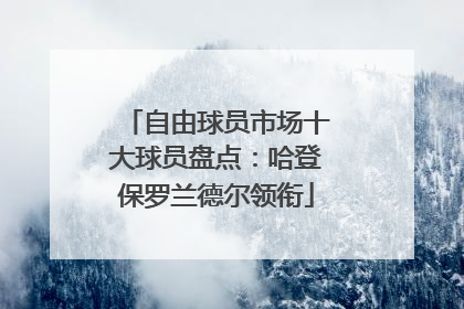 自由球员市场十大球员盘点：哈登保罗兰德尔领衔
