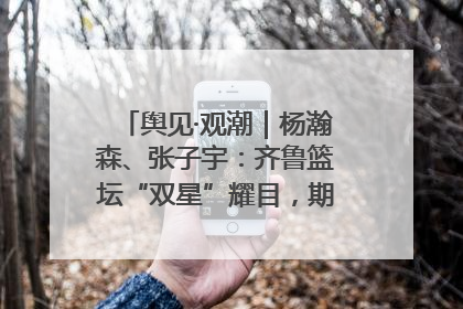 舆见·观潮｜杨瀚森、张子宇：齐鲁篮坛“双星”耀目，期许与挑战并存