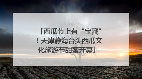 西瓜节上有“宝藏”！天津静海台头西瓜文化旅游节甜蜜开幕