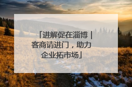 进解促在淄博｜客商请进门，助力企业拓市场
