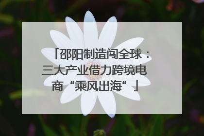 邵阳制造闯全球：三大产业借力跨境电商“乘风出海”
