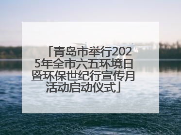 青岛市举行2025年全市六五环境日暨环保世纪行宣传月活动启动仪式