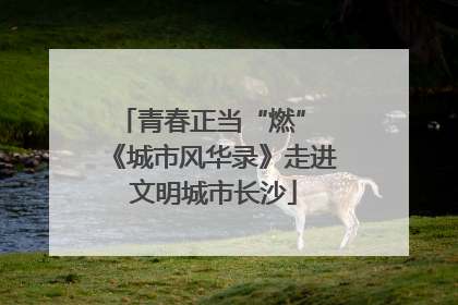 青春正当“燃” 《城市风华录》走进文明城市长沙