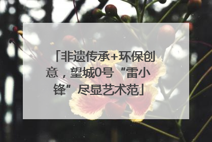 非遗传承+环保创意，望城0号“雷小锋”尽显艺术范