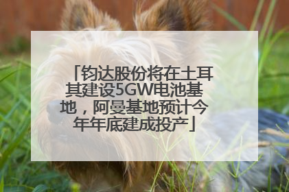 钧达股份将在土耳其建设5GW电池基地，阿曼基地预计今年年底建成投产
