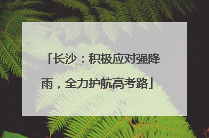 长沙：积极应对强降雨，全力护航高考路