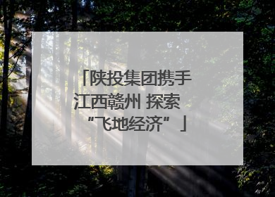 陕投集团携手江西赣州 探索“飞地经济”