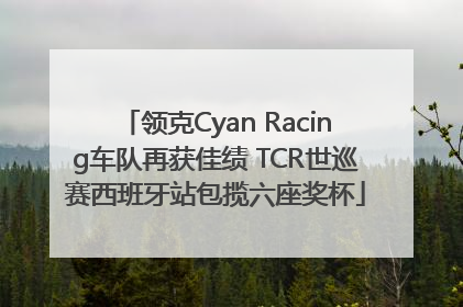 领克Cyan Racing车队再获佳绩 TCR世巡赛西班牙站包揽六座奖杯