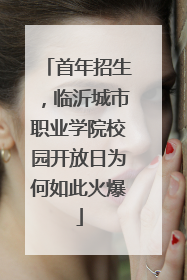 首年招生，临沂城市职业学院校园开放日为何如此火爆
