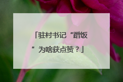 驻村书记“蹭饭”为啥获点赞？