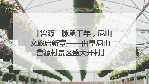 鲁源一脉承千年，尼山文旅启新章——曲阜尼山鲁源村景区盛大开村