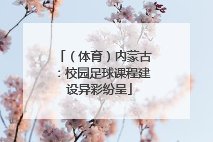 （体育）内蒙古：校园足球课程建设异彩纷呈