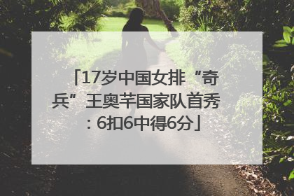 17岁中国女排“奇兵”王奥芊国家队首秀：6扣6中得6分