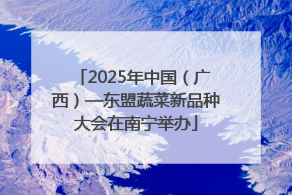 2025年中国（广西）—东盟蔬菜新品种大会在南宁举办
