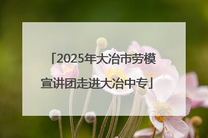 2025年大冶市劳模宣讲团走进大冶中专