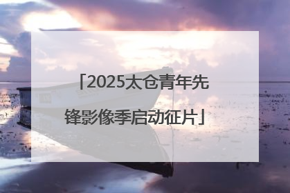 2025太仓青年先锋影像季启动征片