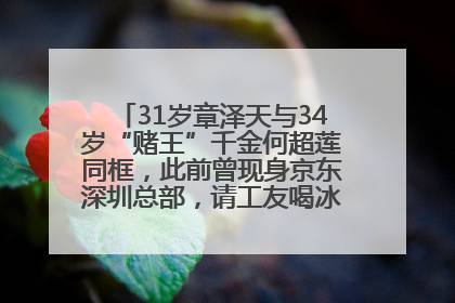 31岁章泽天与34岁“赌王”千金何超莲同框，此前曾现身京东深圳总部，请工友喝冰饮，点了300多杯