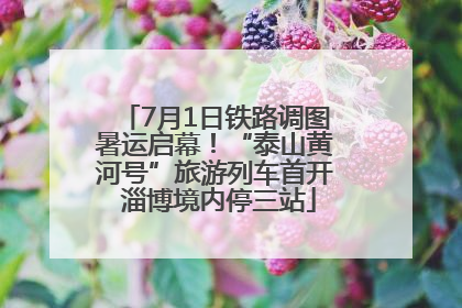 7月1日铁路调图暑运启幕！“泰山黄河号”旅游列车首开 淄博境内停三站