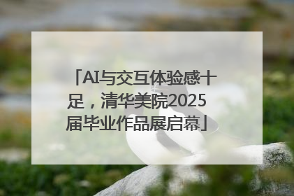 AI与交互体验感十足，清华美院2025届毕业作品展启幕