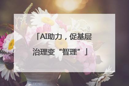 AI助力，促基层治理变“智理”