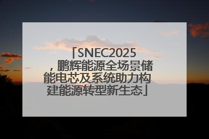 SNEC2025，鹏辉能源全场景储能电芯及系统助力构建能源转型新生态